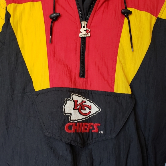 Kansas City Chiefs Starter Jacket NFL Pro Line L - Picture 5 of 9